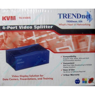 Видеосплиттер TRENDnet KVM TK-V400S (4-Port) в Электроуглях, разветвитель видеосигнала TRENDnet KVM TK-V400S (Электроугли)
