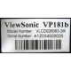 Viewsonic VP181b (Электроугли)